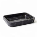 Black marble serving tray for decorative and functional use 30 x 20 x 5cm
